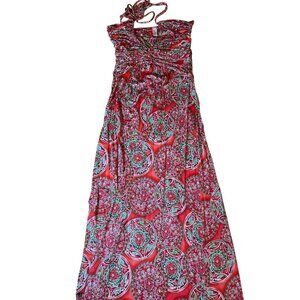 women's Luli Fama maxi dress size M medium coverup beach vacation
